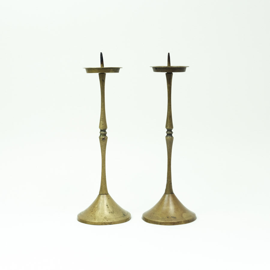 Antique Bangjja Candle Holder Set - 앤틱 방짜 촛대