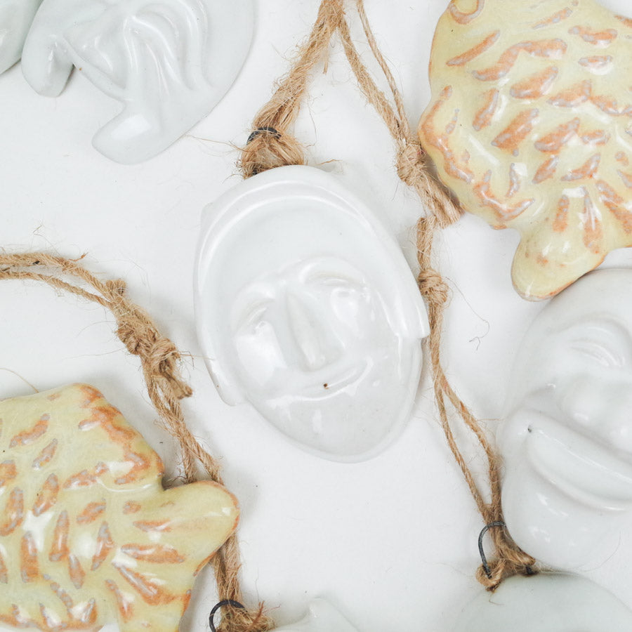 Ceramic Bune Hahoetal Ornament - 부네 하회탈 오너먼트