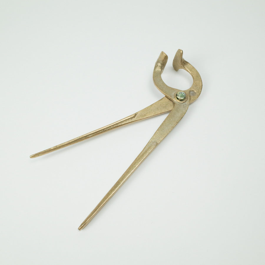Brass tong for pot - jipgae(집게)