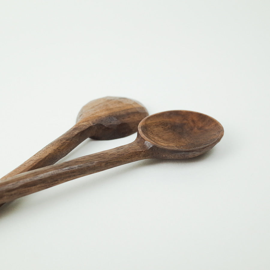 Hand Carved Wood Yogurt Spoon