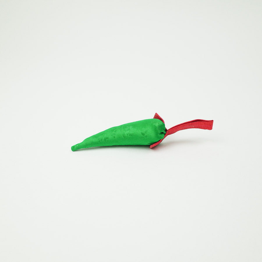 Green Pepper Ornament - 초록 고추 규방공예