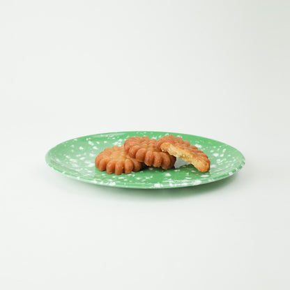 Flat Oval Splatter Melamine Plates - BoonSik JeopSi(분식접시)