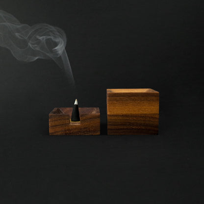 Walnut Incense Holder